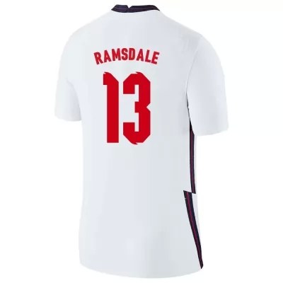 Naisten Englannin jalkapallomaajoukkue Aaron Ramsdale #13 Kotipaita Valkoinen 2021 Lyhythihainen Paita