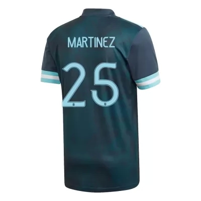 Naisten Argentiinan jalkapallomaajoukkue Lisandro Martinez #25 Vieraspaita Tummansininen 2021 Lyhythihainen Paita