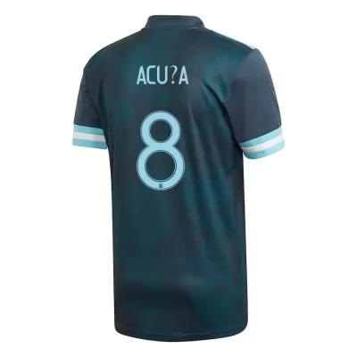 Lapset Argentiinan jalkapallomaajoukkue Marcos Acuña #8 Vieraspaita Tummansininen 2021 Lyhythihainen Paita