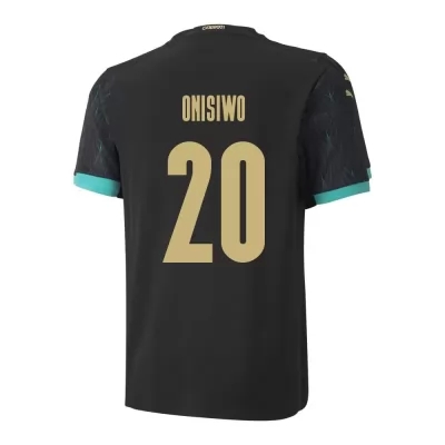 Miesten Itävallan jalkapallomaajoukkue Karim Onisiwo #20 Vieraspaita Musta 2021 Lyhythihainen Paita