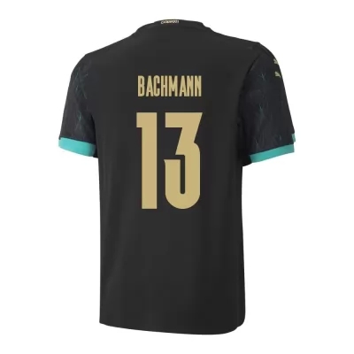 Miesten Itävallan jalkapallomaajoukkue Daniel Bachmann #13 Vieraspaita Musta 2021 Lyhythihainen Paita