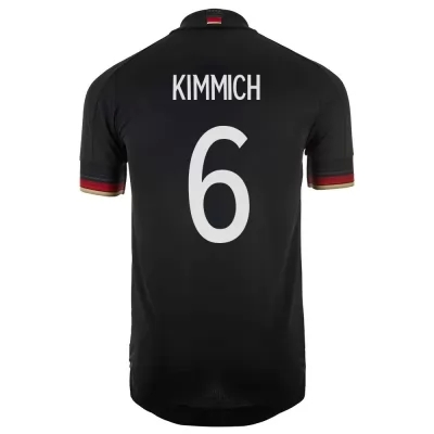 Miesten Saksan jalkapallomaajoukkue Joshua Kimmich #6 Vieraspaita Musta 2021 Lyhythihainen Paita