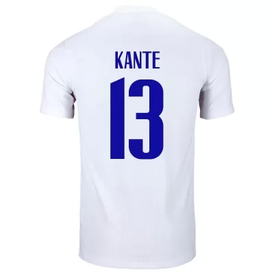 Naisten Ranskan jalkapallomaajoukkue N'Golo Kante #13 Vieraspaita Valkoinen 2021 Lyhythihainen Paita