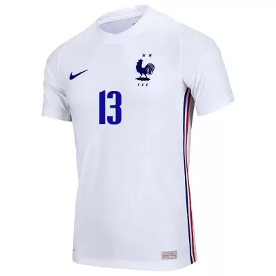 Naisten Ranskan Jalkapallomaajoukkue N'golo Kante #13 Vieraspaita Valkoinen 2021 Lyhythihainen Paita
