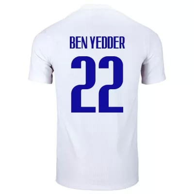 Naisten Ranskan Jalkapallomaajoukkue Wissam Ben Yedder #22 Vieraspaita Valkoinen 2021 Lyhythihainen Paita
