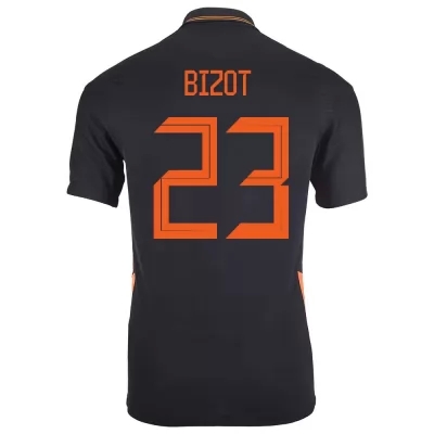 Lapset Alankomaiden Jalkapallomaajoukkue Marco Bizot #23 Vieraspaita Musta 2021 Lyhythihainen Paita