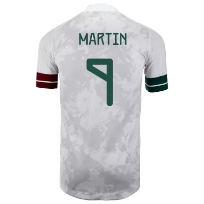 Naisten Meksikon jalkapallomaajoukkue Henry Martin #9 Vieraspaita Valkoinen musta 2021 Lyhythihainen Paita