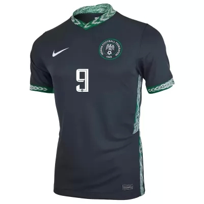 Miesten Nigerian Jalkapallomaajoukkue Victor Osimhen #9 Vieraspaita Musta 2021 Lyhythihainen Paita