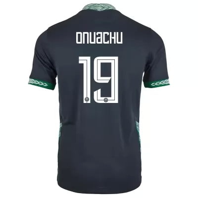 Naisten Nigerian jalkapallomaajoukkue Paul Onuachu #19 Vieraspaita Musta 2021 Lyhythihainen Paita
