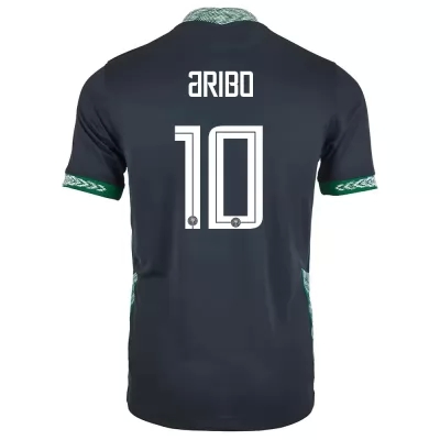 Naisten Nigerian jalkapallomaajoukkue Joe Aribo #10 Vieraspaita Musta 2021 Lyhythihainen Paita