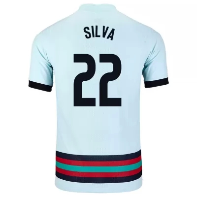 Miesten Portugalin jalkapallomaajoukkue Rui Silva #22 Vieraspaita Vaaleansininen 2021 Lyhythihainen Paita