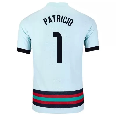 Naisten Portugalin jalkapallomaajoukkue Rui Patricio #1 Vieraspaita Vaaleansininen 2021 Lyhythihainen Paita