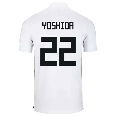 Lapset Japanin jalkapallomaajoukkue Maya Yoshida #22 Vieraspaita Valkoinen 2021 Lyhythihainen Paita