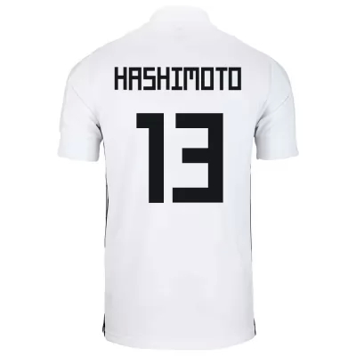 Miesten Japanin jalkapallomaajoukkue Kento Hashimoto #13 Vieraspaita Valkoinen 2021 Lyhythihainen Paita