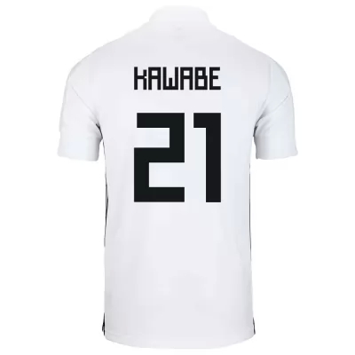 Naisten Japanin Jalkapallomaajoukkue Hayao Kawabe #21 Vieraspaita Valkoinen 2021 Lyhythihainen Paita