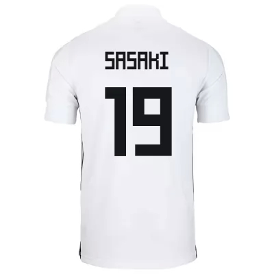 Naisten Japanin Jalkapallomaajoukkue Sho Sasaki #19 Vieraspaita Valkoinen 2021 Lyhythihainen Paita