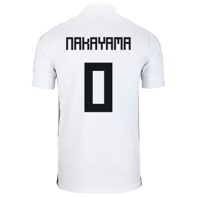 Miesten Japanin jalkapallomaajoukkue Yuta Nakayama #0 Vieraspaita Valkoinen 2021 Lyhythihainen Paita