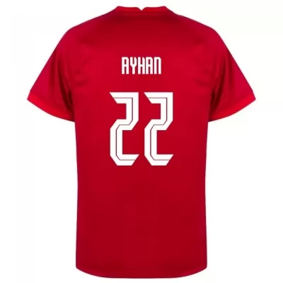 Miesten Turkin Jalkapallomaajoukkue Kaan Ayhan #22 Vieraspaita Punainen 2021 Lyhythihainen Paita