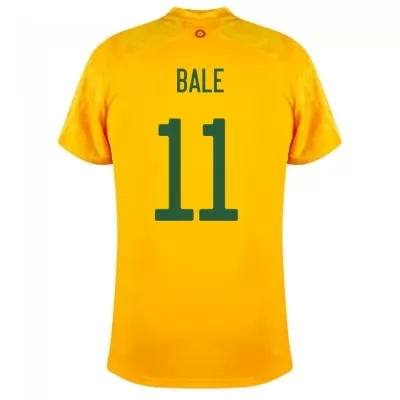 Miesten Walesin Jalkapallomaajoukkue Gareth Bale #11 Vieraspaita Keltainen 2021 Lyhythihainen Paita