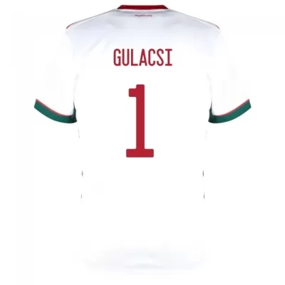 Naisten Unkarin Jalkapallomaajoukkue Peter Gulacsi #1 Vieraspaita Valkoinen 2021 Lyhythihainen Paita