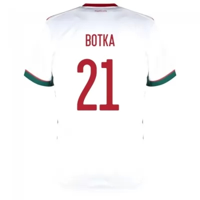 Naisten Unkarin Jalkapallomaajoukkue Endre Botka #21 Vieraspaita Valkoinen 2021 Lyhythihainen Paita