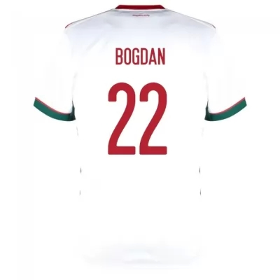 Lapset Unkarin Jalkapallomaajoukkue Adam Bogdan #22 Vieraspaita Valkoinen 2021 Lyhythihainen Paita