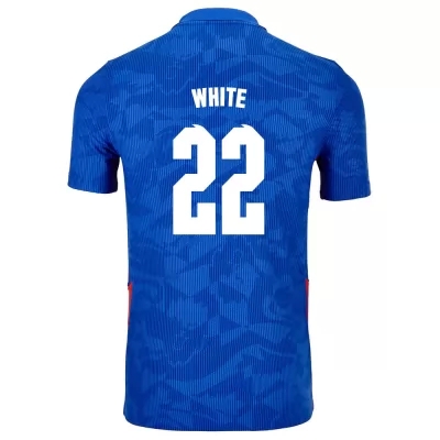 Naisten Englannin jalkapallomaajoukkue Ben White #22 Vieraspaita Sininen 2021 Lyhythihainen Paita