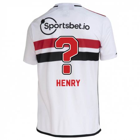 Kandiny Lapset Thierry Henry #0 Valkoinen Kotipaita 2023/24 Lyhythihainen Paita T-Paita