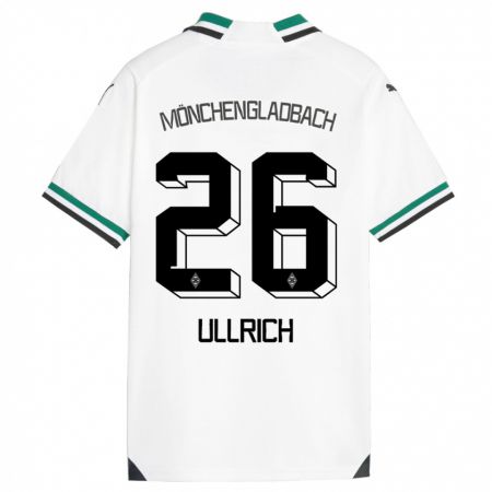 Kandiny Lapset Lukas Ullrich #26 Valkoinen Vihreä Kotipaita 2023/24 Lyhythihainen Paita T-Paita