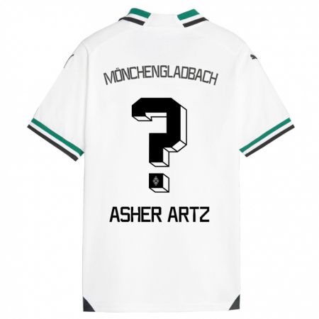 Kandiny Lapset Asher Artz #0 Valkoinen Vihreä Kotipaita 2023/24 Lyhythihainen Paita T-Paita