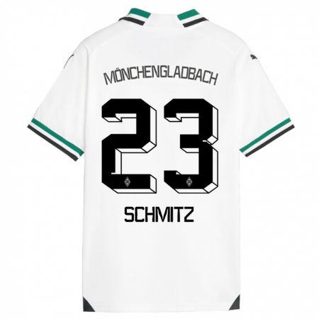 Kandiny Lapset Sarah Schmitz #23 Valkoinen Vihreä Kotipaita 2023/24 Lyhythihainen Paita T-Paita