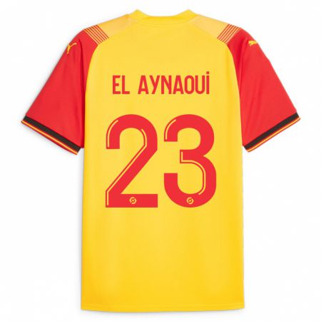 Kandiny Lapset Neil El Aynaoui #23 Keltainen Kotipaita 2023/24 Lyhythihainen Paita T-Paita