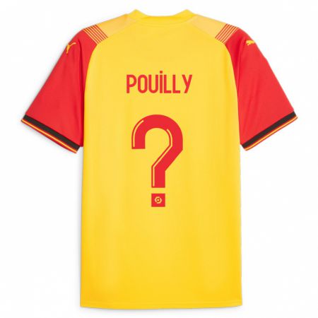 Kandiny Lapset Tom Pouilly #0 Keltainen Kotipaita 2023/24 Lyhythihainen Paita T-Paita