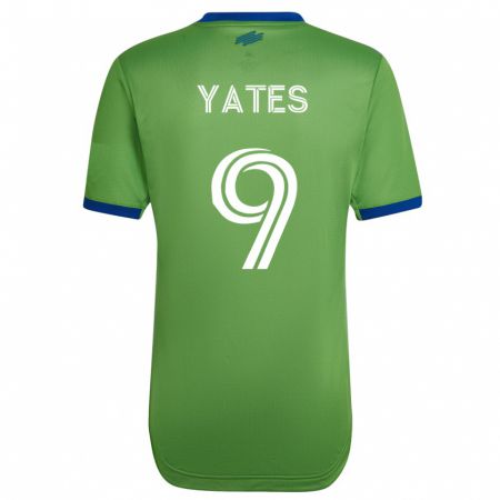 Kandiny Lapset Summer Yates #9 Vihreä Kotipaita 2023/24 Lyhythihainen Paita T-Paita