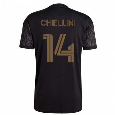 Kandiny Lapset Giorgio Chiellini #14 Musta Kotipaita 2023/24 Lyhythihainen Paita T-Paita