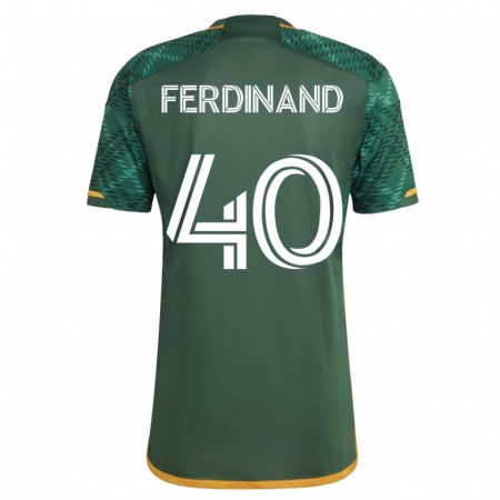 Kandiny Lapset Keesean Ferdinand #40 Vihreä Kotipaita 2023/24 Lyhythihainen Paita T-Paita