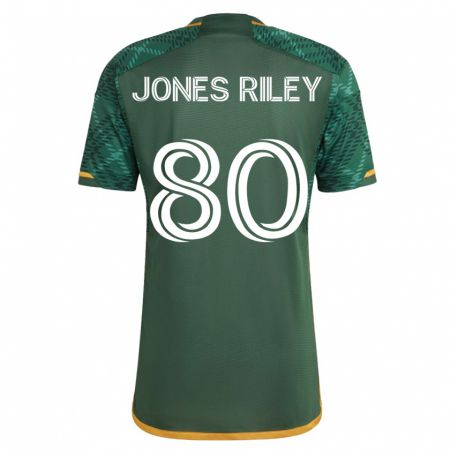 Kandiny Lapset Jaden Jones-Riley #80 Vihreä Kotipaita 2023/24 Lyhythihainen Paita T-Paita