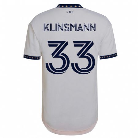 Kandiny Lapset Jonathan Klinsmann #33 Valkoinen Kotipaita 2023/24 Lyhythihainen Paita T-Paita