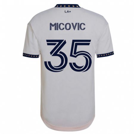 Kandiny Lapset Novak Micovic #35 Valkoinen Kotipaita 2023/24 Lyhythihainen Paita T-Paita