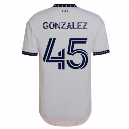 Kandiny Lapset Adrián González #45 Valkoinen Kotipaita 2023/24 Lyhythihainen Paita T-Paita