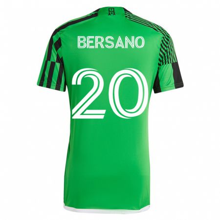 Kandiny Lapset Matt Bersano #20 Vihreä Musta Kotipaita 2023/24 Lyhythihainen Paita T-Paita