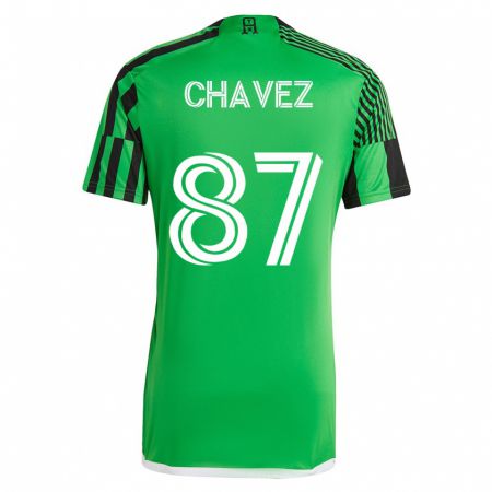Kandiny Lapset Alfonso Ocampo-Chávez #87 Vihreä Musta Kotipaita 2023/24 Lyhythihainen Paita T-Paita