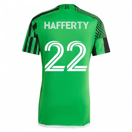 Kandiny Lapset Joe Hafferty #22 Vihreä Musta Kotipaita 2023/24 Lyhythihainen Paita T-Paita