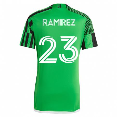 Kandiny Lapset Alonso Ramírez #23 Vihreä Musta Kotipaita 2023/24 Lyhythihainen Paita T-Paita