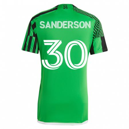 Kandiny Lapset Spencer Sanderson #30 Vihreä Musta Kotipaita 2023/24 Lyhythihainen Paita T-Paita