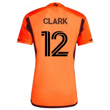 Kandiny Lapset Steve Clark #12 Oranssi Kotipaita 2023/24 Lyhythihainen Paita T-Paita