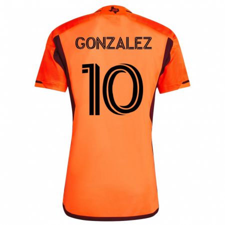 Kandiny Lapset Yair González #10 Oranssi Kotipaita 2023/24 Lyhythihainen Paita T-Paita