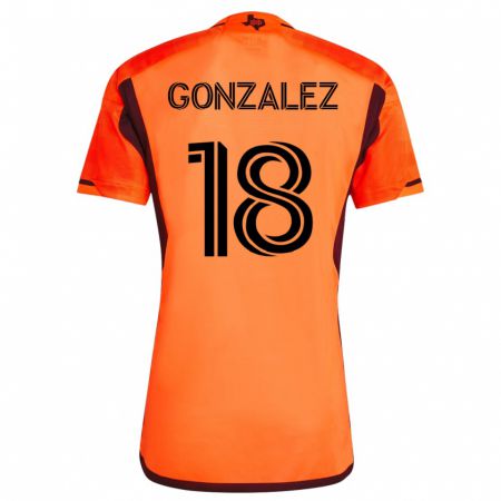 Kandiny Lapset Diego Gonzalez #18 Oranssi Kotipaita 2023/24 Lyhythihainen Paita T-Paita