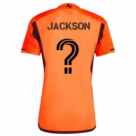 Kandiny Lapset Parker Jackson #0 Oranssi Kotipaita 2023/24 Lyhythihainen Paita T-Paita