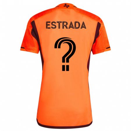Kandiny Lapset Jorge Estrada #0 Oranssi Kotipaita 2023/24 Lyhythihainen Paita T-Paita